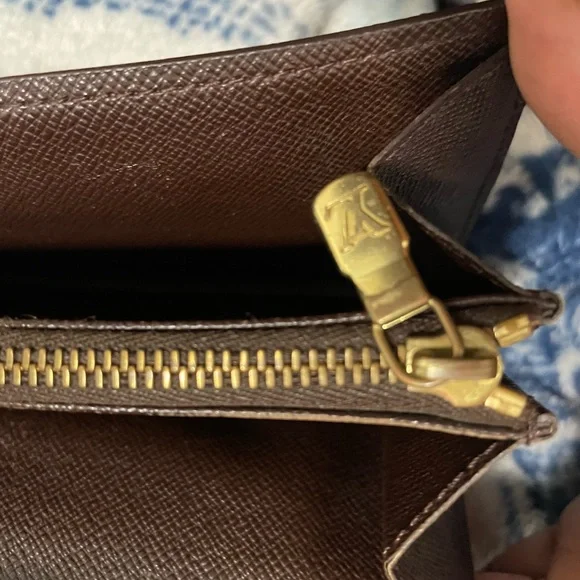 Louis Vuitton Vintage Sarah wallet in Damier Ebene - Picture 9 of 10